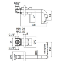 Смеситель Paffoni LIG006HG70 - Превью изображения №2 — Интернет-магазин Time-Shop