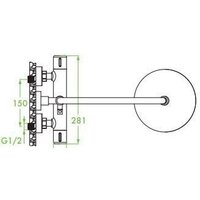 Душевая система  Laveo Pretto PLP 70TD - Превью изображения №3 — Интернет-магазин Time-Shop