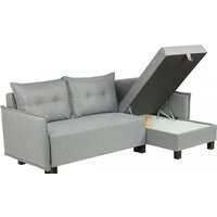 Угловой диван Mio Tesoro Туули (Malmo 90 Grey) - Превью изображения №3 — Интернет-магазин Time-Shop