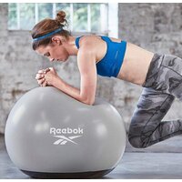 Гимнастический мяч Reebok Gymball RAB-40015BK 55 см (серый/черный) - Превью изображения №5 — Интернет-магазин Time-Shop