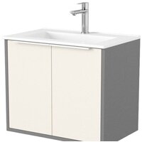 Дабер Тумба под умывальник 018 WeltWasser Deilbach 7517-60 Т18.6W.0.19Б (бежевый/серый/ручка белая)