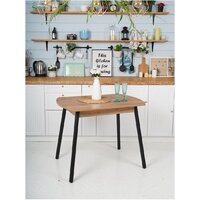 Кухонный стол Listvig Винер Mini R раздвижной (дуб табачный/черный) - Превью изображения №12 — Интернет-магазин Time-Shop