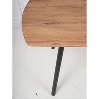 Кухонный стол Listvig Винер Mini R раздвижной (дуб табачный/черный) - Превью изображения №7 — Интернет-магазин Time-Shop