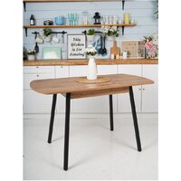 Кухонный стол Listvig Винер Mini R раздвижной (дуб табачный/черный) - Превью изображения №13 — Интернет-магазин Time-Shop