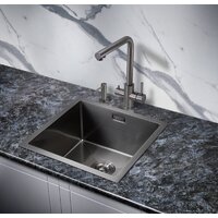 Кухонная мойка Milacio Denia 44 Steel MC.77439 (сталь вороненая) - Превью изображения №4 — Интернет-магазин Time-Shop