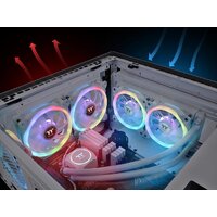 Комплект вентиляторов для корпуса с контроллером Thermaltake SWAFAN 12 RGB Radiator Fan TT Premium Edition White CL-F145-PL12SW-A - Превью изображения №5 — Интернет-магазин Time-Shop