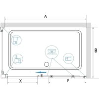 Душевой уголок RGW CL-48B (CL-14B + Z-050-1B) 32094801-014 110x100 (черный/прозрачное стекло) - Превью изображения №5 — Интернет-магазин Time-Shop