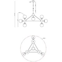 Подвесная люстра Arte Lamp Bolla A1664SP-10BK - Превью изображения №3 — Интернет-магазин Time-Shop
