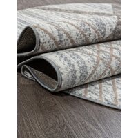Ковер для жилой комнаты Merinos Sierra F351-OVAL-CREAM-BLUE (1.8х2.5) - Превью изображения №2 — Интернет-магазин Time-Shop