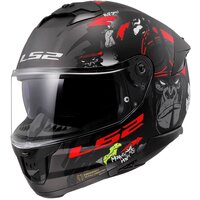 Мотошлем LS2 FF808 Stream 2 Angry Monkey (S, черный матовый/красный) - Превью изображения №5 — Интернет-магазин Time-Shop