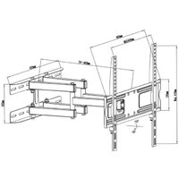 Кронштейн для телевизора Maclean MC-760 (черный) - Превью изображения №6 — Интернет-магазин Time-Shop