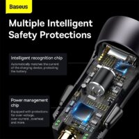Автомобильное зарядное Baseus CGJM000113 - Превью изображения №7 — Интернет-магазин Time-Shop