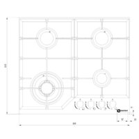 Варочная панель Schtoff H6034C30IS Black - Превью изображения №2 — Интернет-магазин Time-Shop