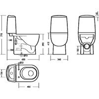 Унитаз напольный Sanita Luxe Best Comfort WC.CC/Best/2-DM/WHT.G/S1 - Превью изображения №6 — Интернет-магазин Time-Shop