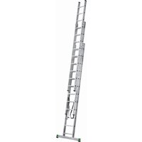 Лестница-стремянка Новая высота NV 223 алюминиевая трёхсекционная 3x12 ступеней - Превью изображения №4 — Интернет-магазин Time-Shop