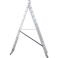 Лестница-стремянка Новая высота NV 223 алюминиевая трёхсекционная 3x12 ступеней - Превью изображения №6 — Интернет-магазин Time-Shop