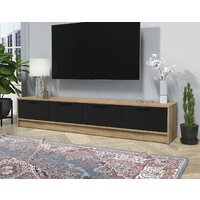 Тумба Интерлиния ТВ Концепт КТ-ТВ4-35 (черный/дуб золотой) - Превью изображения №3 — Интернет-магазин Time-Shop