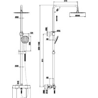Душевая система  Cersanit Brasko 63112 - Превью изображения №5 — Интернет-магазин Time-Shop