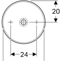 Умывальник Geberit VariForm 500.768.01.2 - Превью изображения №2 — Интернет-магазин Time-Shop