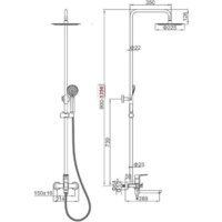 Душевая система  Ledeme L2480Y - Превью изображения №5 — Интернет-магазин Time-Shop