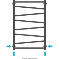 Полотенцесушитель Сунержа Сирокко 800x500 30-0253-8050 - Превью изображения №4 — Интернет-магазин Time-Shop