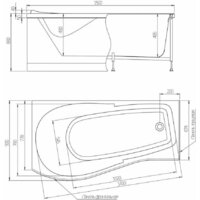 Ванна Alex Baitler Orta L 150x90 - Превью изображения №5 — Интернет-магазин Time-Shop