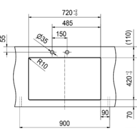 Кухонная мойка Franke Kubus 2 KNG 120 (оникс) - Превью изображения №5 — Интернет-магазин Time-Shop