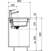 Кухонная мойка Franke Kubus 2 KNG 120 (оникс) - Превью изображения №4 — Интернет-магазин Time-Shop