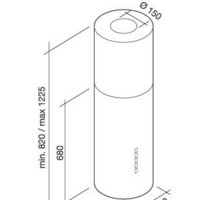 Кухонная вытяжка Falmec Polar/White Design Island 35 800 м3/ч (белый) - Превью изображения №2 — Интернет-магазин Time-Shop