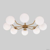 Люстра средней высоты Евросвет 70154/8 (латунь) - Превью изображения №4 — Интернет-магазин Time-Shop