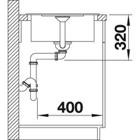 Кухонная мойка Blanco Metra 45 S Compact 527285 (вулканический серый) - Превью изображения №6 — Интернет-магазин Time-Shop