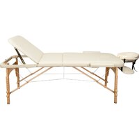 Массажный стол Atlas Sport складной 3-с деревянный 60 см (бежевый) - Превью изображения №3 — Интернет-магазин Time-Shop