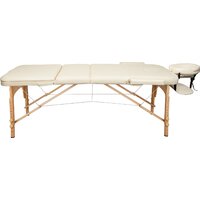 Массажный стол Atlas Sport складной 3-с деревянный 60 см (бежевый) - Превью изображения №2 — Интернет-магазин Time-Shop