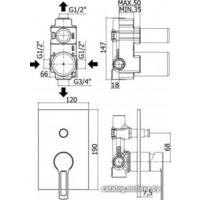 Смеситель Paffoni Ringo RIN015NO - Превью изображения №2 — Интернет-магазин Time-Shop