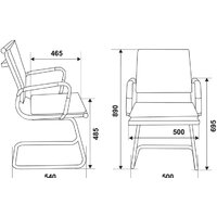 Офисный стул Бюрократ CH-993-LOW-V/grey (серый) - Превью изображения №5 — Интернет-магазин Time-Shop