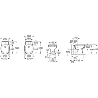 Биде Roca Carmen 3570A4000 - Превью изображения №3 — Интернет-магазин Time-Shop