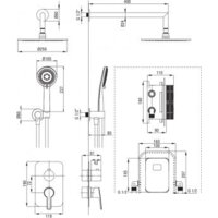 Душевая система  Deante Arnika BXYZNQAM - Превью изображения №2 — Интернет-магазин Time-Shop