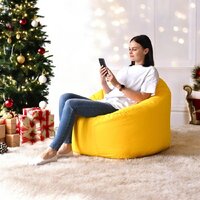 Кресло-мешок Mio Tesoro Poparada XXXL PO-65x85-ZH (желтый) - Превью изображения №7 — Интернет-магазин Time-Shop