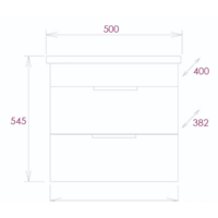  Onika Тумба под умывальник Легран 50.13 105031 (дуб галифакс) - Превью изображения №2 — Интернет-магазин Time-Shop