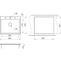 Кухонная мойка Granula GR-6001 (пирит) - Превью изображения №3 — Интернет-магазин Time-Shop