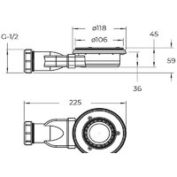 Душевой поддон BelBagno TRAY-MR-UNO-RH-120/90-550-35-W-L-CR 120x90 - Превью изображения №8 — Интернет-магазин Time-Shop
