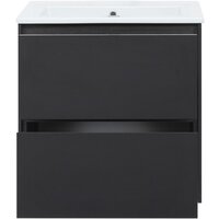  Aquanet Тумба под умывальник Милан 65 306379 (черный глянец) - Превью изображения №4 — Интернет-магазин Time-Shop