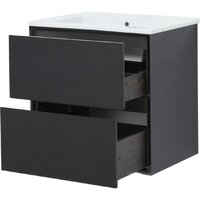  Aquanet Тумба под умывальник Милан 65 306379 (черный глянец) - Превью изображения №5 — Интернет-магазин Time-Shop