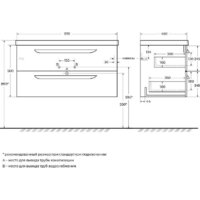  Cezares Тумба под умывальник ECO-CER-N-1000-2C-SO-BL - Превью изображения №10 — Интернет-магазин Time-Shop