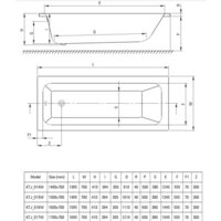 Ванна Deante Prizma 179.5x75 KTJ 018W - Превью изображения №2 — Интернет-магазин Time-Shop