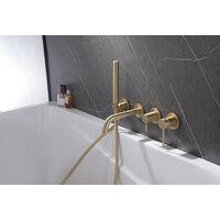 Смеситель Abber Wasser Kreis AF8130G (золото матовое) - Превью изображения №3 — Интернет-магазин Time-Shop