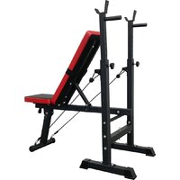 Силовая скамья Calviano 1008 (красный/черный) - Превью изображения №5 — Интернет-магазин Time-Shop