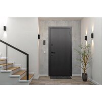 Металлическая дверь Guard Зеркало серебристый/белый матовый (96x205, правая) - Превью изображения №6 — Интернет-магазин Time-Shop