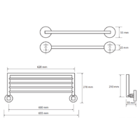 Полка для полотенца Bemeta Omega 104205152 - Превью изображения №2 — Интернет-магазин Time-Shop