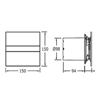Осевой вентилятор CATA E-100 G - Превью изображения №3 — Интернет-магазин Time-Shop